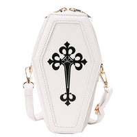 Gothic Coffin Shoulder Bag Cross Designer-Shoulder Bags-Golonzo