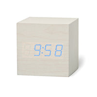 Digital Wooden LED Alarm Clock Wood Retro Glow Clock Desktop Table Decor Voice Control Snooze Function Desk Tool-Alarm Clocks-Golonzo