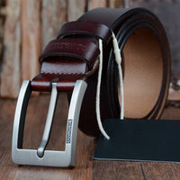 High Quality Genuine Cow Leather Vintage Designer Belts for Men-Belts-Golonzo
