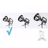 Rechargeable Handheld Spotlight Flashlight Ultra-long Distance 90000 High Lumens-Flashlights-Golonzo