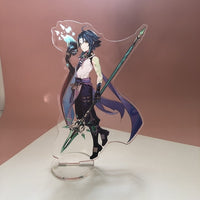 Genshin Impact Figure Stand Model Plate Desk Decor-keychain-Golonzo
