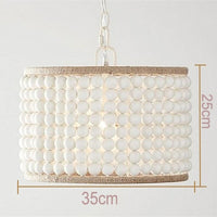 Modern minimalist round wooden led lamp crystal-Golonzo