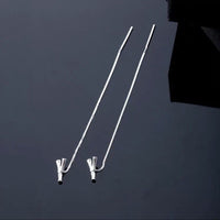 Shiny Alphabet Earrings-Golonzo