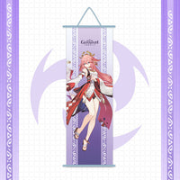 Genshin Impact Scroll Canvas Wall Hanging Painting-Painting Canvas-Golonzo