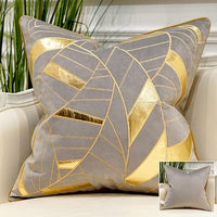 Luxury Blue Cushion Covers Decorative Pillow Cases Appliqu-Back & Lumbar Support Cushions-Golonzo