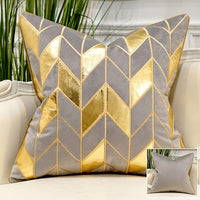 Luxury Blue Cushion Covers Decorative Pillow Cases Appliqu-Back & Lumbar Support Cushions-Golonzo