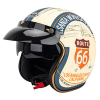 Racer Motorcycle Helmet Vintage Open Face-Motorcycle Helmets-Golonzo