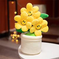30cm Sunflower Flowerpot Plush PP Cotton-Pillows-Golonzo
