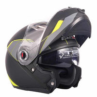 LS2 FF370 Motorcycle Racer Helmet - Flip up Full Face Dual Lens-Motorcycle Helmets-Golonzo