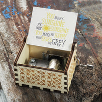 Wooden Hand Crank Queen Music Box Game Of Thrones Dragon Ball TO MY Goigeous Wife Theme Music Box-Music Boxes-Golonzo