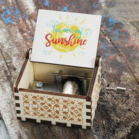 Wooden Hand Crank Queen Music Box Game Of Thrones Dragon Ball TO MY Goigeous Wife Theme Music Box-Music Boxes-Golonzo