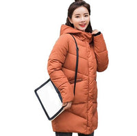 Winter Jacket Women Hooded Coats Parka Thick Cotton Padded-Coats and Jackets-Golonzo