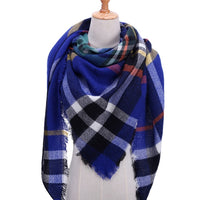 Knitted Women Plaid Scarf - For Spring /Autumn/Winter-Bandana-Golonzo