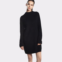 Knitted Cotton Sweater Dresses-Dresses-Golonzo