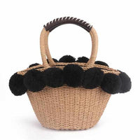 Tassel Decoration Straw Bag-Handbags-Golonzo