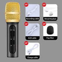 Karaoke Condenser Microphone Sing Recording Live-Karaoke System Accessories-Golonzo
