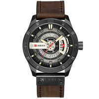 Men's Military Sports Watches - Quartz Leather Wrist Watch-Watch-Golonzo