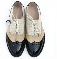 Vintage Casual Women's Flats Oxford Shoes-Shoes-Golonzo