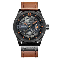 Men's Military Sports Watches - Quartz Leather Wrist Watch-Watch-Golonzo