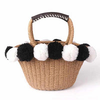 Tassel Decoration Straw Bag-Handbags-Golonzo