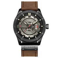 Men's Military Sports Watches - Quartz Leather Wrist Watch-Watch-Golonzo
