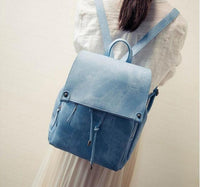 Square Canvas Fashion Backpack Traveling Bags-Backpacks-Golonzo