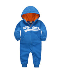 Spring Baby Rompers Cotton Tracksuit Long Sleeve with Hoodies-Jumpsuits & Rompers-Golonzo