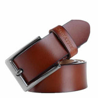 Mens Classic Genuine Leather Luxury Belt - Men Pin Buckle Belt-Belts-Golonzo