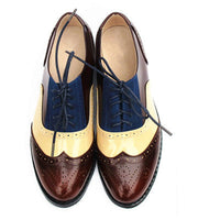Vintage Casual Women's Flats Oxford Shoes-Shoes-Golonzo