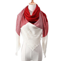 Knitted Women Plaid Scarf - For Spring /Autumn/Winter-Bandana-Golonzo