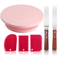 Pink Cake Turntable Set Multifunction Cake Decorating-Kitchen Slicers-Golonzo