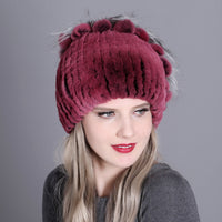 Cute Rabbit-Fox Fur warm Headwear-Hats-Golonzo