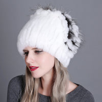 Cute Rabbit-Fox Fur warm Headwear-Hats-Golonzo