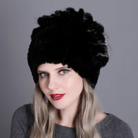 Cute Rabbit-Fox Fur warm Headwear-Hats-Golonzo