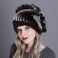 Cute Rabbit-Fox Fur warm Headwear-Hats-Golonzo