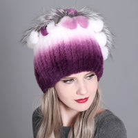 Cute Rabbit-Fox Fur warm Headwear-Hats-Golonzo