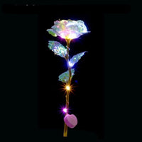 Romantic Colorful LED Fairy Rose Artificial Galaxy Rose Flowers-Artificial flower-Golonzo