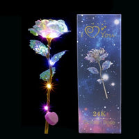 Romantic Colorful LED Fairy Rose Artificial Galaxy Rose Flowers-Artificial flower-Golonzo
