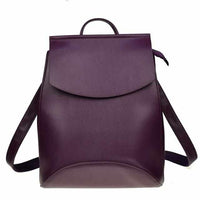 Youth Leather Fashion Women Backpack-Backpacks-Golonzo
