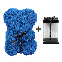 Rose Teddy Bear - Artificial Flowers Gifts-Artificial flower-Golonzo