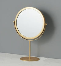 Vintage Makeup Mirror - Round Mirror Single Sided-Face Mirrors-Golonzo