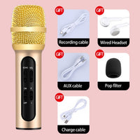 Karaoke Condenser Microphone Sing Recording Live-Karaoke System Accessories-Golonzo