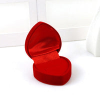 Rose Love Heart Romantic Wedding Ring Box Cases-Packing Organizers-Golonzo