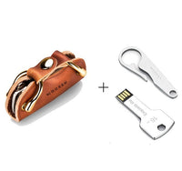 Leather Smart Key Wallet DIY Keychain - Key Organizer Holder-Key Holder-Golonzo