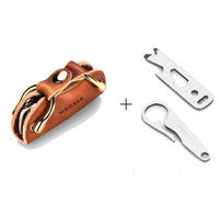 Leather Smart Key Wallet DIY Keychain - Key Organizer Holder-Key Holder-Golonzo