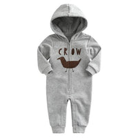 Spring Baby Rompers Cotton Tracksuit Long Sleeve with Hoodies-Jumpsuits & Rompers-Golonzo