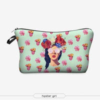 3D Printing Makeup Bags With Multicolor Pattern-Cosmetic & Toiletry Bags-Golonzo