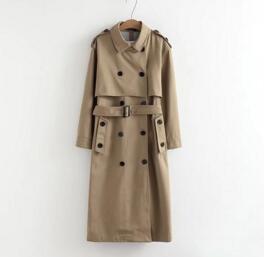 Fashion Wind Long Double Breasted Coat-Coats and Jackets-Golonzo