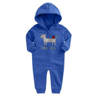 Spring Baby Rompers Cotton Tracksuit Long Sleeve with Hoodies-Jumpsuits & Rompers-Golonzo