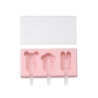 Silicone Ice Cream Mold with Cover Animals Shape Jelly Form Maker-Kitchen Slicers-Golonzo